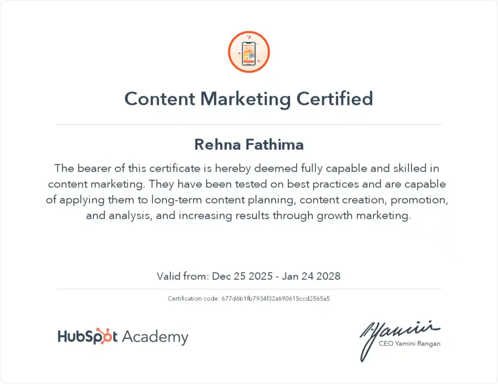 Best Digital Marketer In Abu Dhabi Certifications (4)