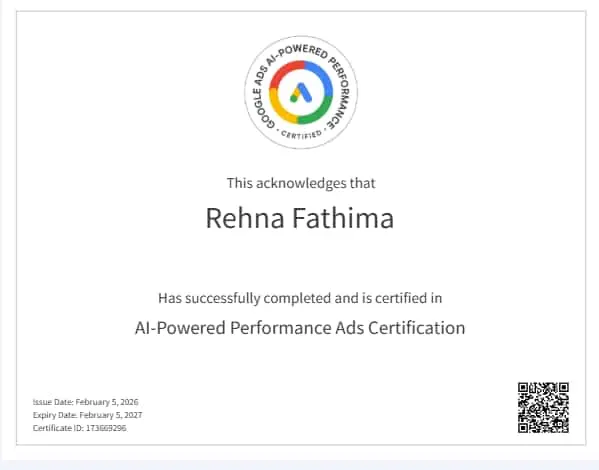 Best Digital Marketer In Abu Dhabi Certification12